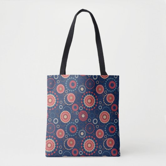 Sac à main géométrique bleu marine (Devant)