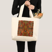 Sac à main géométrique géant – Art kaléidoscopique (Devant (produit))