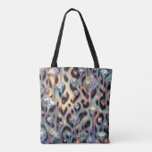 Sac à main girly et chic imprimé léopard opale (Dos)