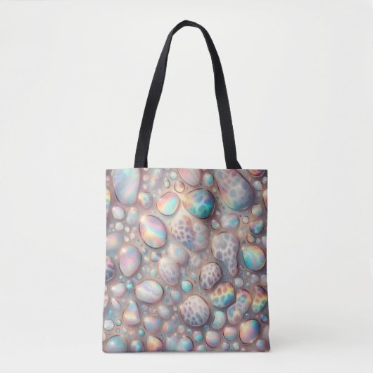 Sac à main girly et chic imprimé léopard opale (Devant)