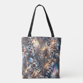 Sac à main girly opulent imprimé léopard opale (Dos)
