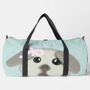 Sac à main grand format avec un chiot mignon et un