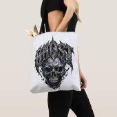 Sac à main graphique gothique Crâne Fantôme (De près)