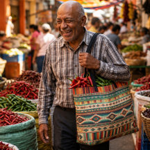 Sac à main "GUAJILLO" - Tissage de style mexicain