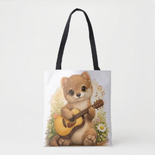 Sac à main guitare d'animal mignon Kawaii Musique