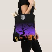 Sac à main Halloween de nuit hantée effrayante (De près)