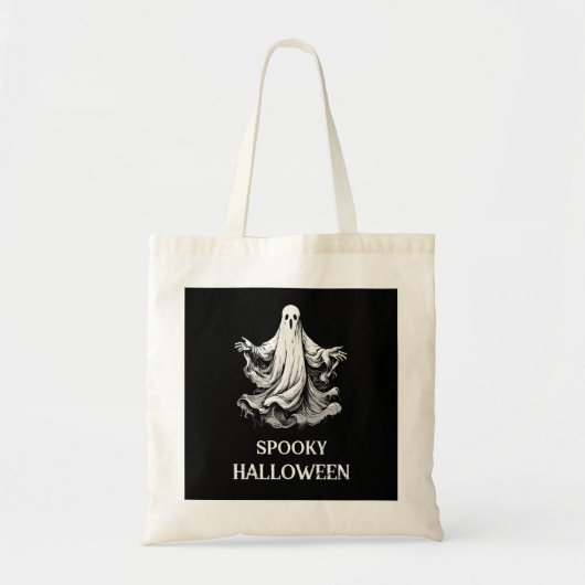 Sac à main Halloween effrayant avec fantôme (Devant)