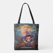 Sac à main Halloween Patch de citrouille pour Tric (Dos)