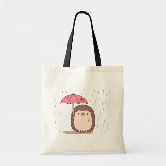 Sac à main Hérisson Triste Avec Parapluie Déchiré (Devant)