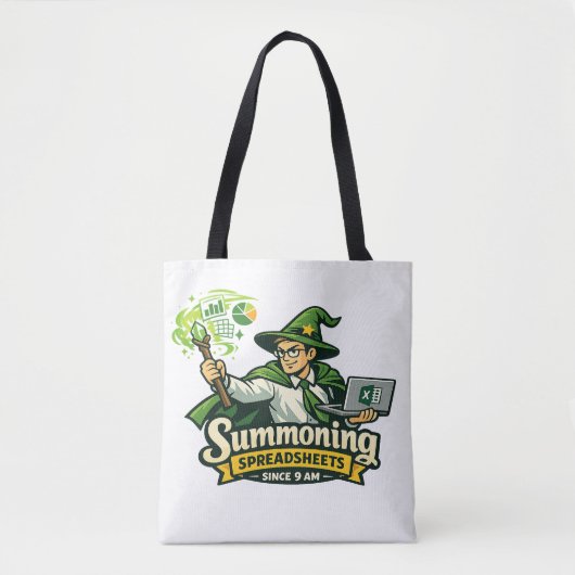 Sac à main humoristique Excel Wizard pour le burea (Devant)