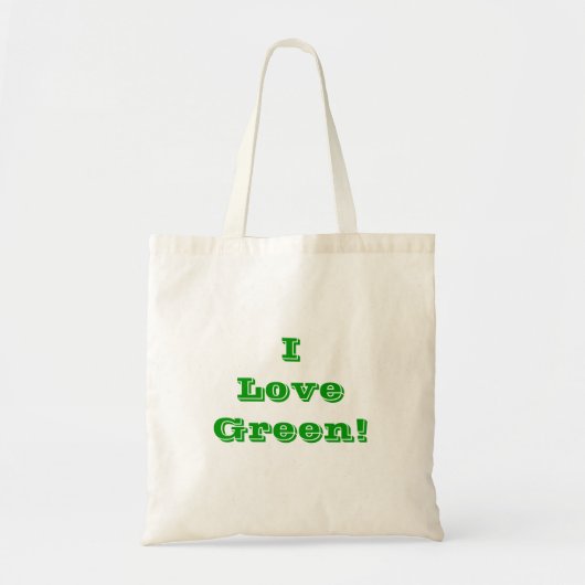 Sac à main I Love Green (Devant)