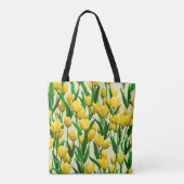 Sac à main Image de tulipes jaunes n° 2 (Dos)