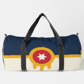 Sac à main imprimé, coupé et cousu avec le drapeau (Verso)