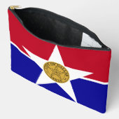 Sac à main imprimé, coupé et cousu avec le drapeau (Ouvrir)