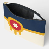 Sac à main imprimé, coupé et cousu avec le drapeau (Ouvrir)