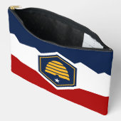 Sac à main imprimé, coupé et cousu avec le drapeau (Ouvrir)