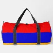 Sac à main imprimé, coupé et cousu avec le drapeau (Verso)