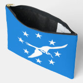 Sac à main imprimé, coupé et cousu avec le drapeau (Ouvrir)