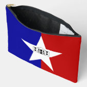 Sac à main imprimé, coupé et cousu avec le drapeau (Ouvrir)