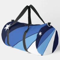 Sac à main imprimé, coupé et cousu avec le drapeau
