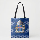 Sac à main Islande, mode de drapeau islandais (Devant)
