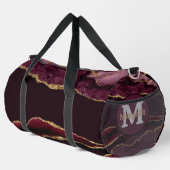 Sac à main large en agate Burgundy Gold Glitter (Coin droit)