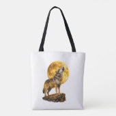 Sac à main Loup hurlant à la Lune (Dos)