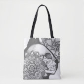 Sac à main mandala crâne de chat (Devant)