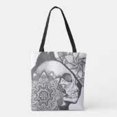 Sac à main mandala crâne de chat (Dos)