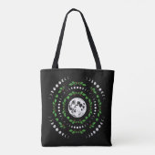 Sac à main mandala des phases lunaires (Dos)
