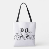 Sac à main 'Message encourageant' - Typographie gr (Dos)