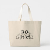 Sac à main 'Message encourageant' - Typographie gr (Dos)