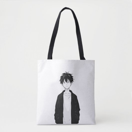 Sac à main minimaliste garçon anime (Devant)