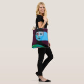 Sac à main moderne abstrait portrait (Sur le modèle)