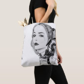 Sac à main moderne rebelle punk et corbeau (De près)