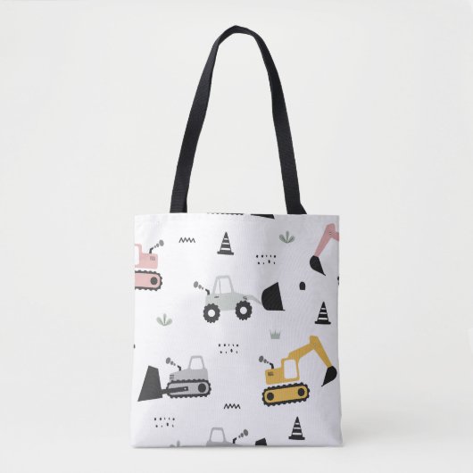 Sac à main motif véhicule de construction (Devant)
