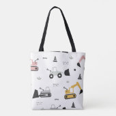 Sac à main motif véhicule de construction (Dos)