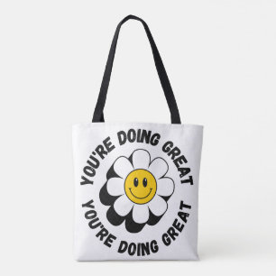 Sac à main motivant rétro Smiley - Vibration posit