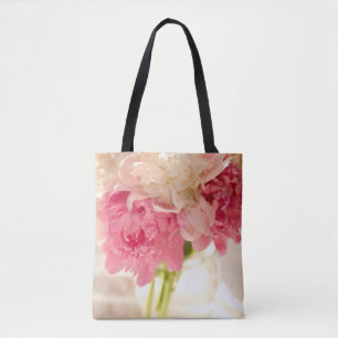Sac à main moyen avec impression florale rose part
