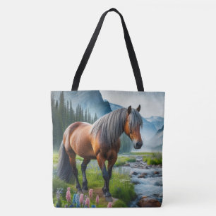 Sac à main Mustang Horse Stream et Montagnes