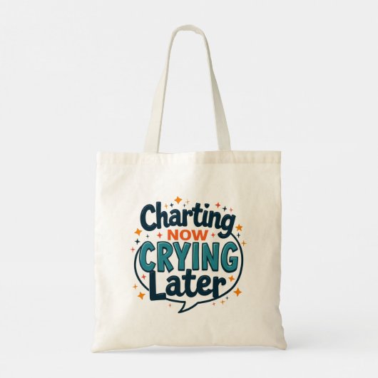 Sac à main naturel Charting Now Crying Later (Dos)