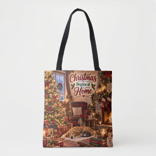 Sac à main Noël Commence à la Maison (Devant)