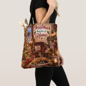 Sac à main Noël Commence à la Maison (De près)