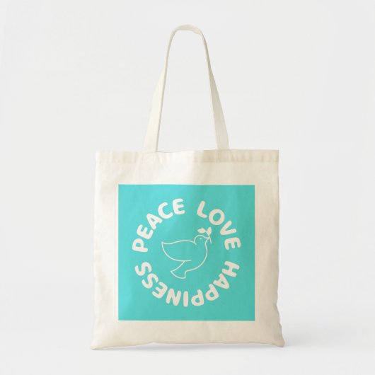 SAC À MAIN PAIX AMOUR BONHEUR (Devant)