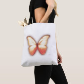 Sac à main papillon doré orange doux (De près)