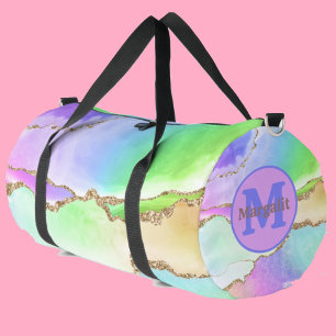 Sac à main pastel agate arc-en-ciel holographique