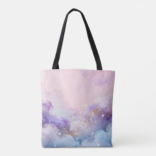 Sac à main pastel mystique - Nuages orientaux rêve (Dos)