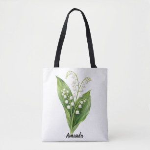 Sac à main personnalisé au muguet Fleur de naiss