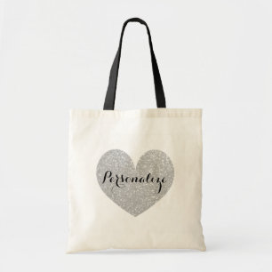 Sac à main personnalisé avec cœur en paillettes ar