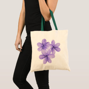 Sac à main personnalisé blanc avec fleurs aquarell
